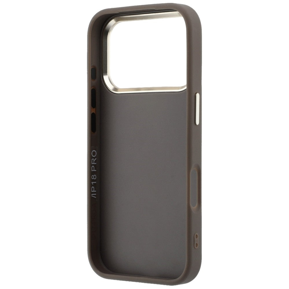Guess iPhone 17 Pro/iPhone 18 Pro Kuori 4G Resin Logo Ruskea