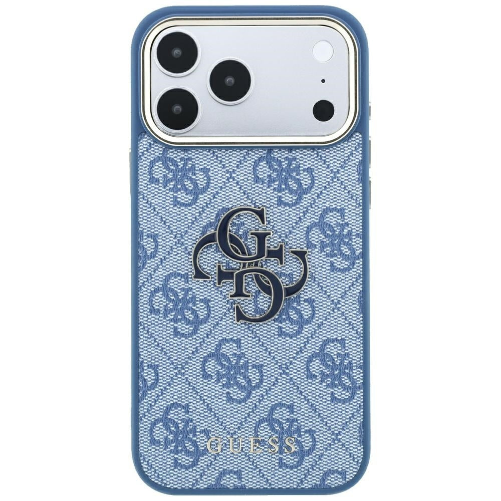 Guess iPhone 17 Pro/iPhone 18 Pro Kuori 4G Resin Logo Sininen