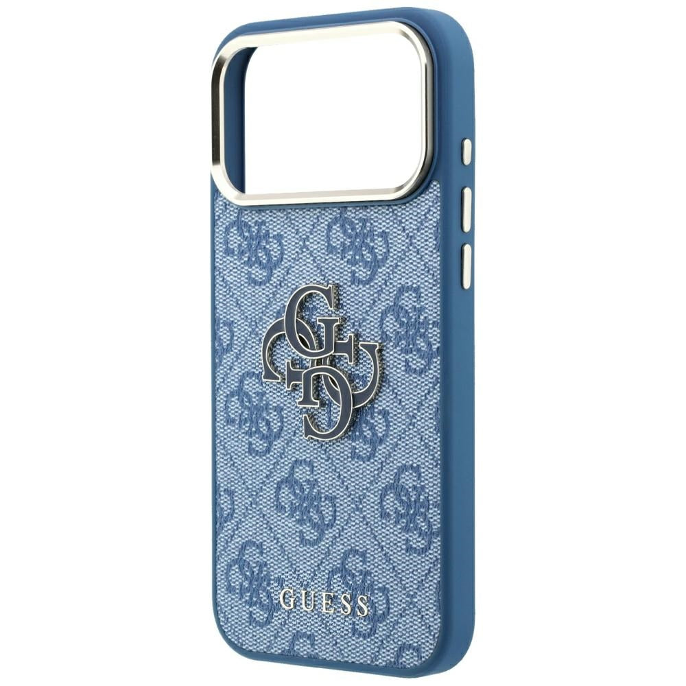 Guess iPhone 17 Pro/iPhone 18 Pro Kuori 4G Resin Logo Sininen