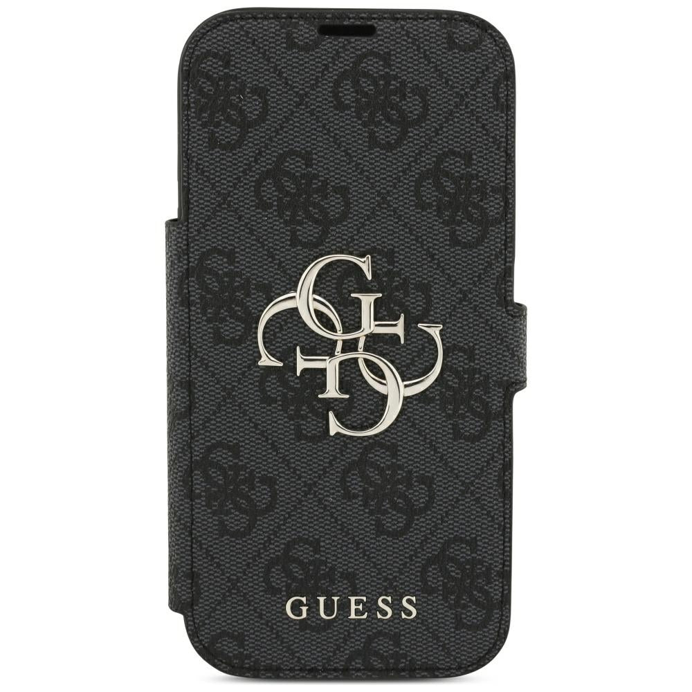 Guess iPhone 17 Pro/iPhone 18 Pro Kotelo Book 4G Metal Logo Musta