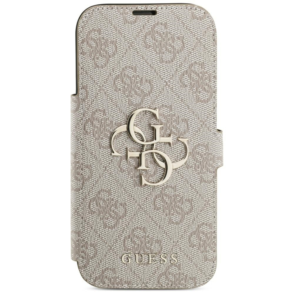 Guess iPhone 17 Pro/iPhone 18 Pro Kotelo Book 4G Metal Logo Vaaleanpunainen
