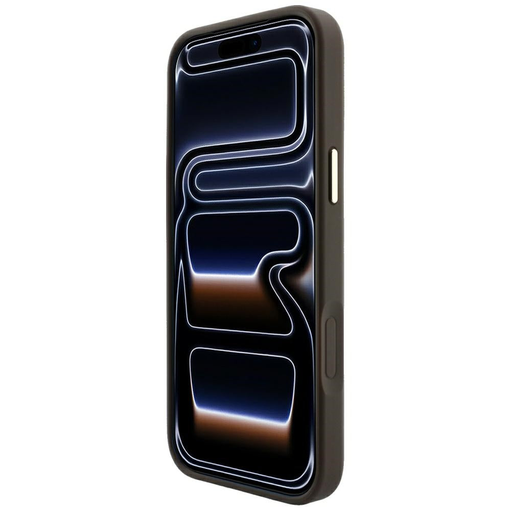 Guess iPhone 17 Pro Max/iPhone 18 Pro Max Kuori 4G Stripe Classic Logos Ruskea