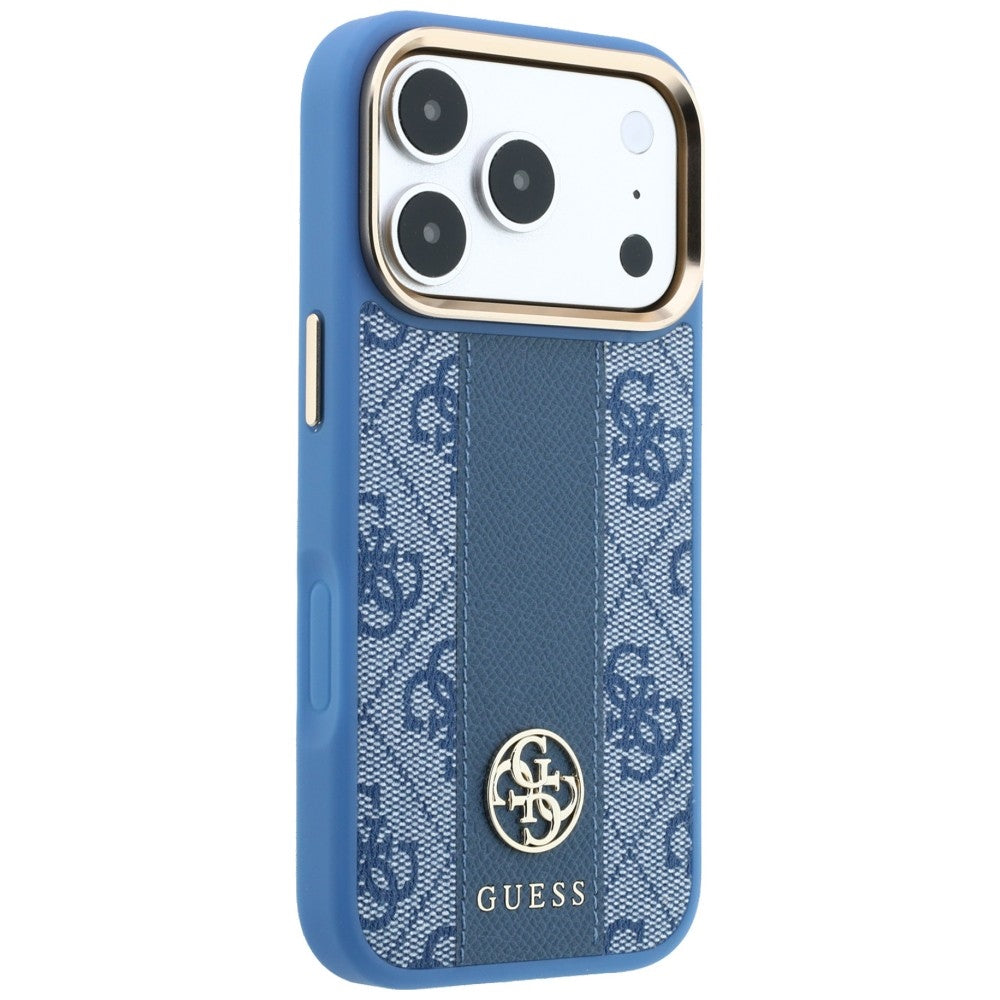 Guess iPhone 17 Pro/iPhone 18 Pro Kuori 4G Stripe Classic Logos Sininen