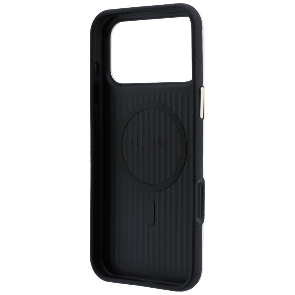 Guess iPhone 17 Pro/iPhone 18 Pro Kuori Perforated 4G Gold Logo Vaaleanpunainen