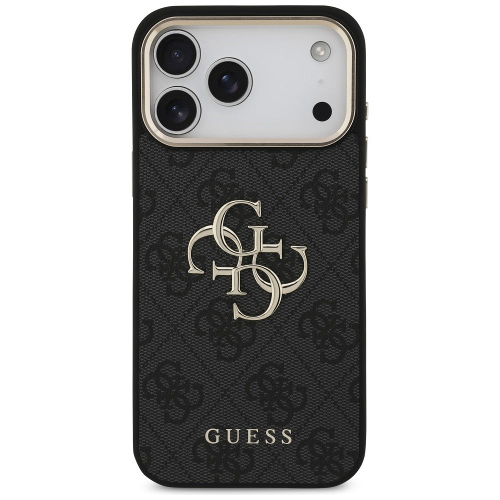 Guess iPhone 17 Pro Max/iPhone 18 Pro Max Kuori 4G Classic Logo Musta