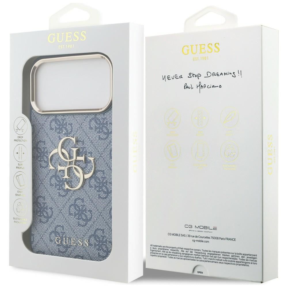 Guess iPhone 17 Pro Max/iPhone 18 Pro Max Kuori 4G Classic Logo Sininen