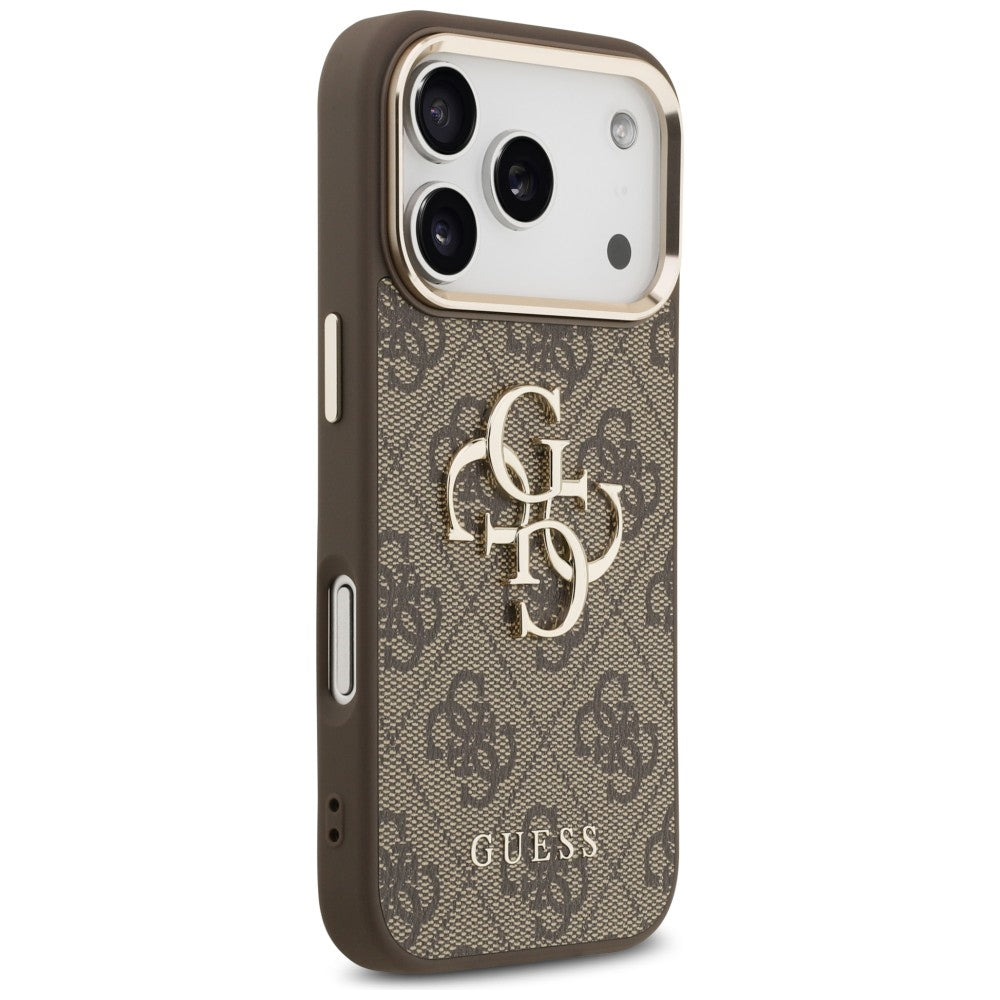 Guess iPhone 17 Pro/iPhone 18 Pro Kuori 4G Classic Logo Ruskea