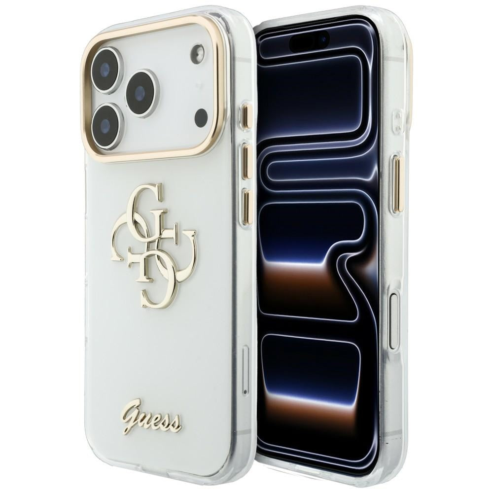 Guess iPhone 17 Pro Max/iPhone 18 Pro Max Kuori 4G Script Valkoinen