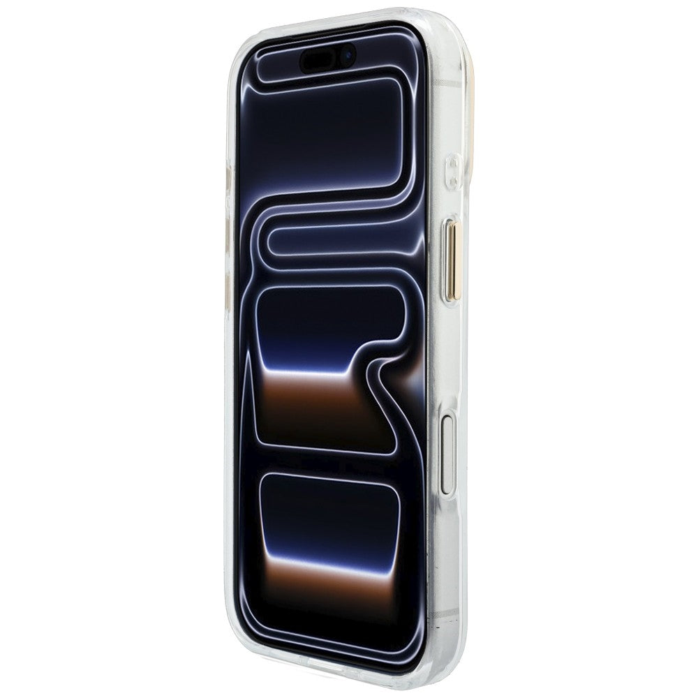 Guess iPhone 17 Pro Max/iPhone 18 Pro Max Kuori 4G Script Valkoinen