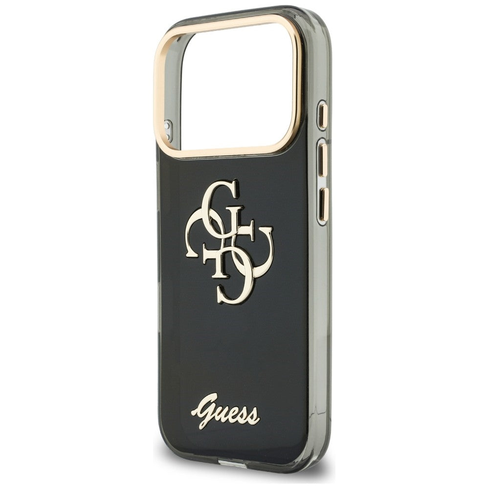 Guess iPhone 17 Pro Max/iPhone 18 Pro Max Kuori 4G Script Musta