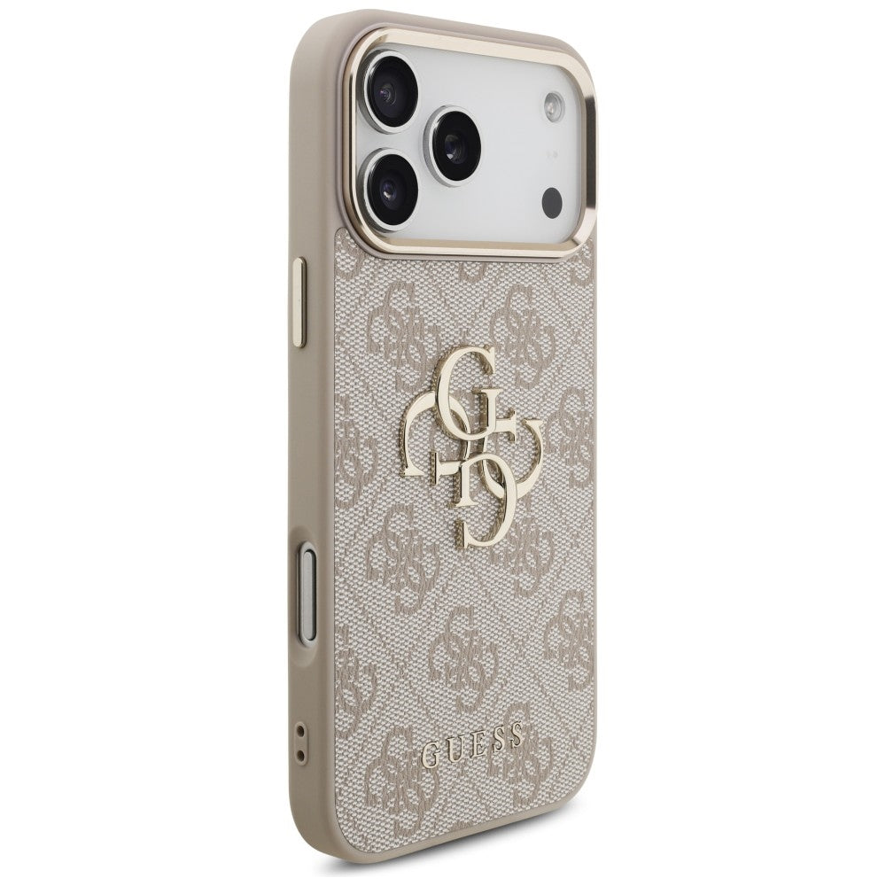 Guess iPhone 17 Pro Max/iPhone 18 Pro Max Kuori 4G Classic Logo Vaaleanpunainen