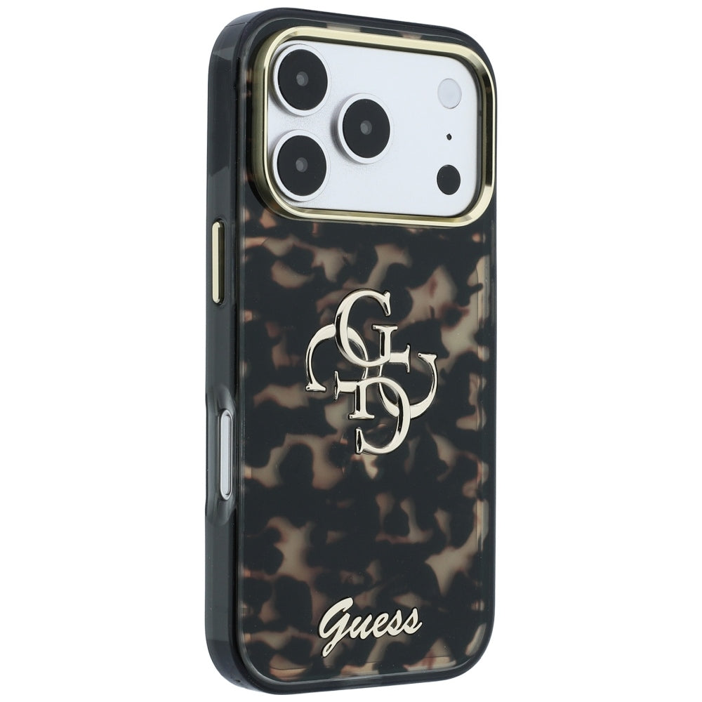 Guess iPhone 17 Pro/iPhone 18 Pro Kuori 4G Script Kilpikonnakuvio