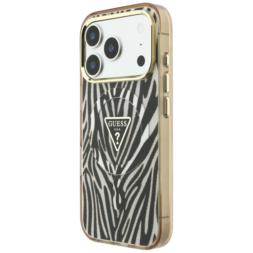Guess iPhone 17 Pro Max/iPhone 18 Pro Max Kuori Seepraglitter Kulta