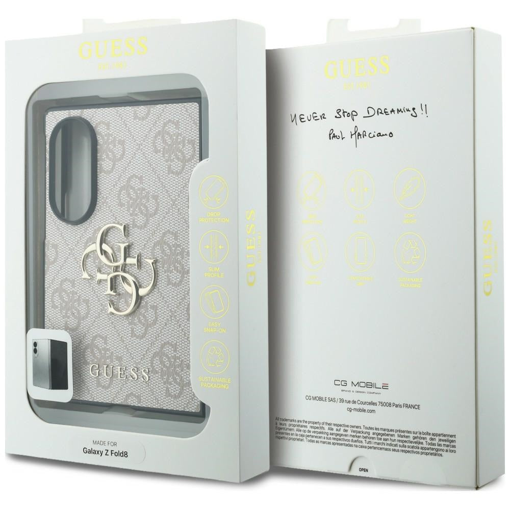 Guess Samsung Galaxy Z Fold 8 Kuori 4G Big Logo Vaaleanpunainen