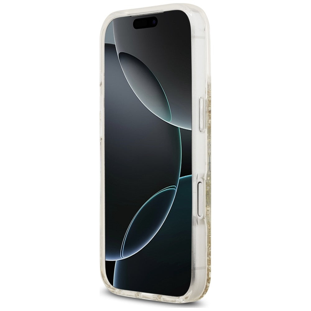 Guess iPhone 17 Pro/iPhone 18 Pro Kuori Resin Glitter Kulta
