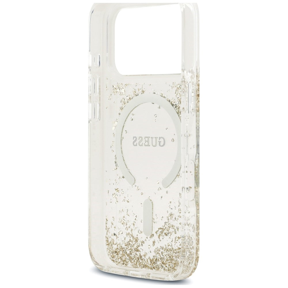 Guess iPhone 17 Pro/iPhone 18 Pro Kuori Resin Glitter Kulta