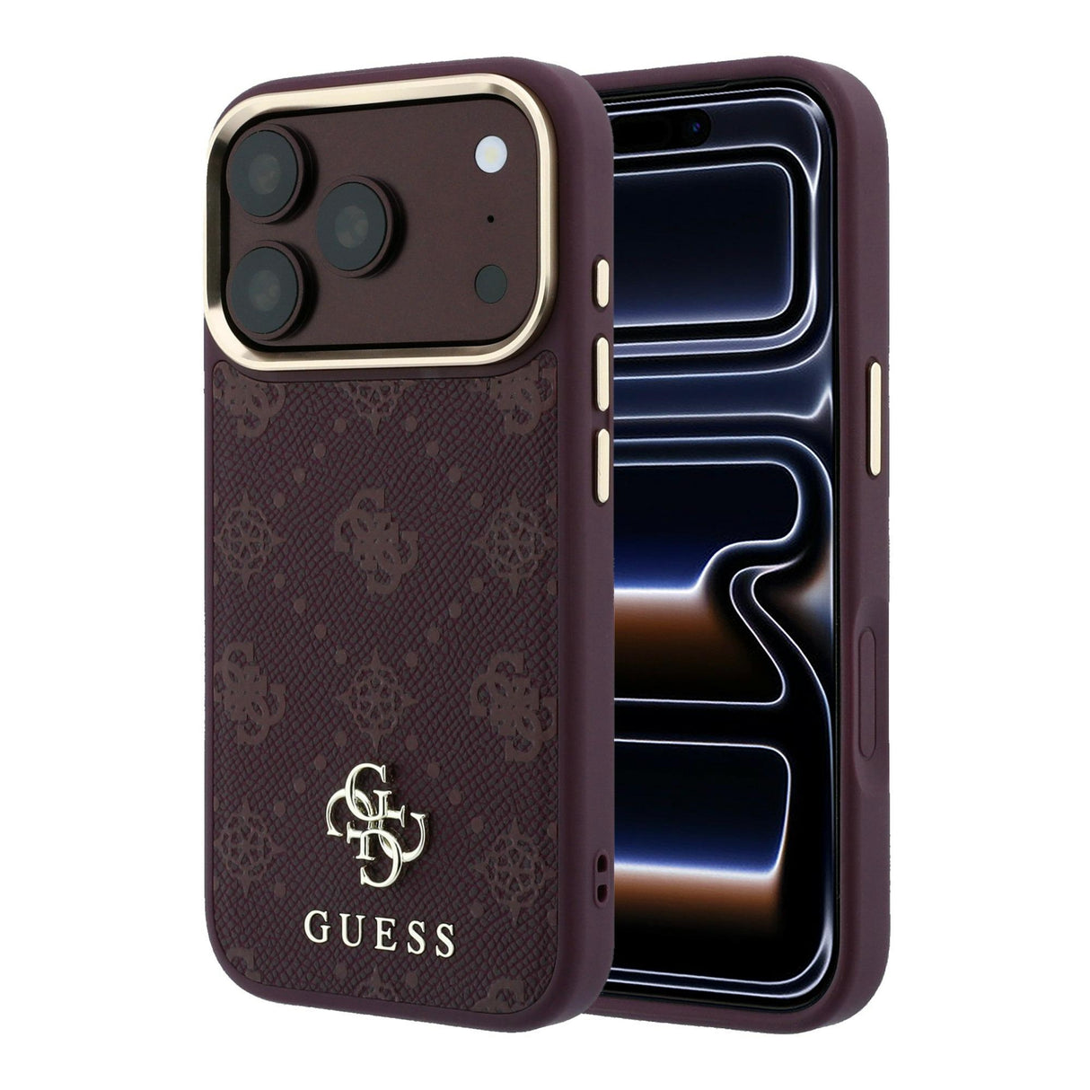 Guess iPhone 17 Pro/iPhone 18 Pro Kuori 4G Peony Burgundy