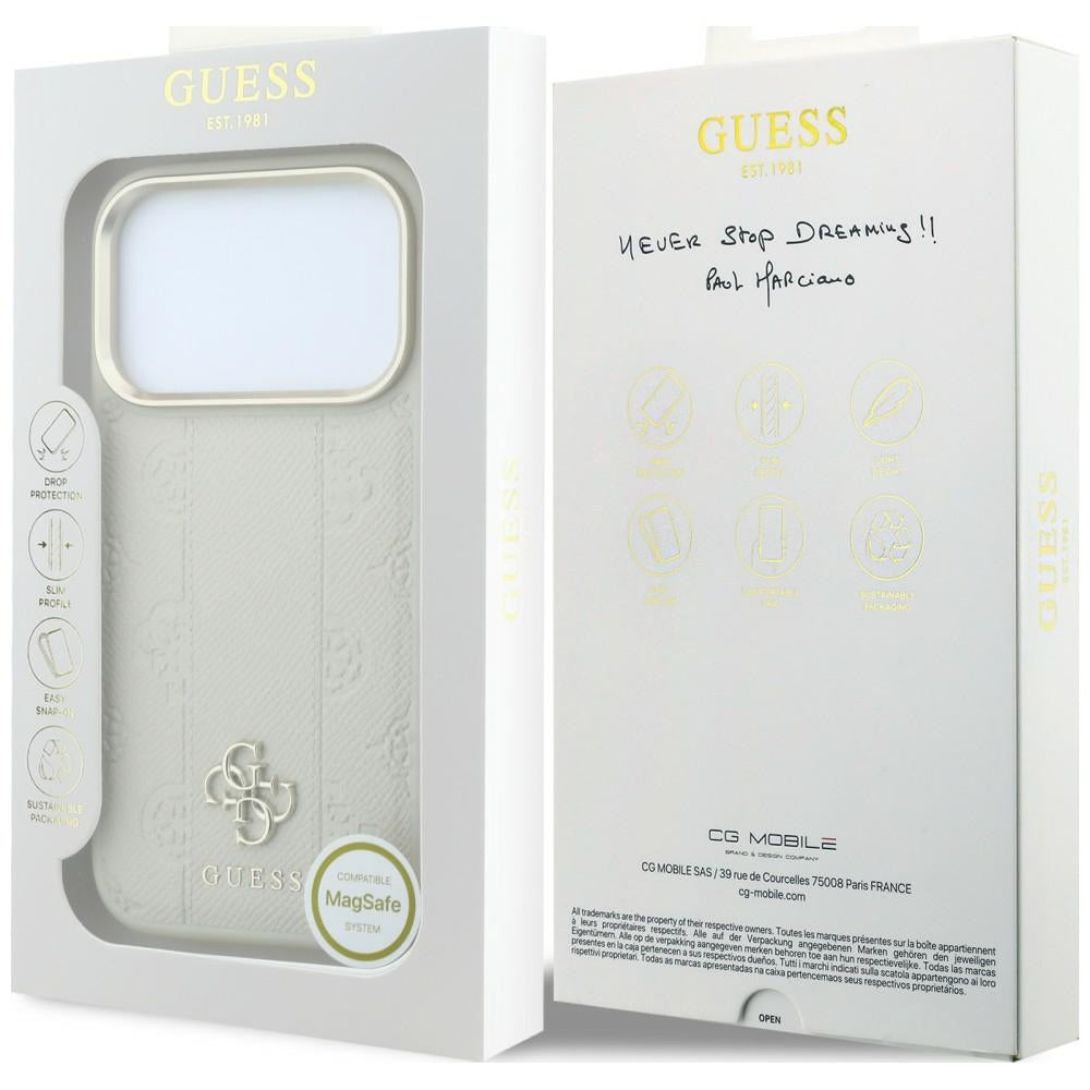 Guess iPhone 17 Pro Max/iPhone 18 Pro Max Kuori 4G Pioni Beige