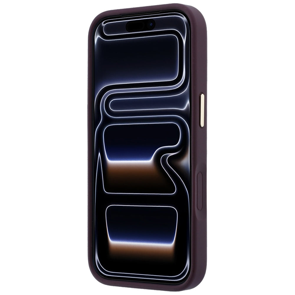 Guess iPhone 17 Pro Max/iPhone 18 Pro Max Kuori Saffiano Pioni kohokuvioitu MagSafe Burgundy