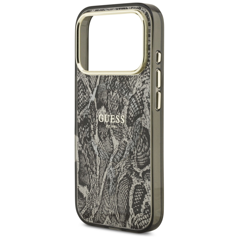 Guess iPhone 17 Pro/iPhone 18 Pro Kuori Python Musta