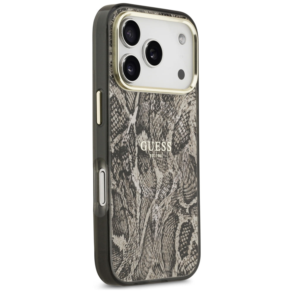 Guess iPhone 17 Pro/iPhone 18 Pro Kuori Python Ruskea