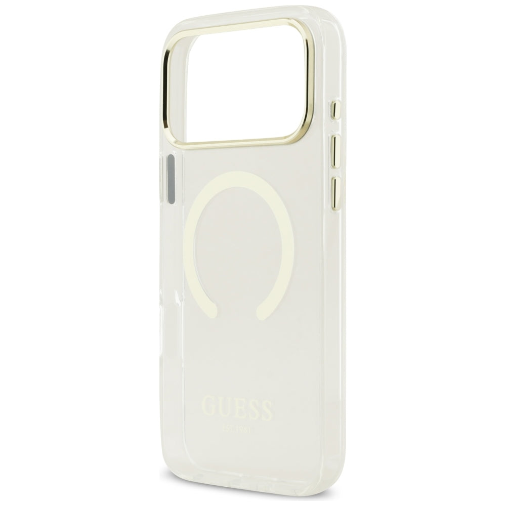 Guess iPhone 17 Pro Max/iPhone 18 Pro Max Kuori Metal Outline Kulta