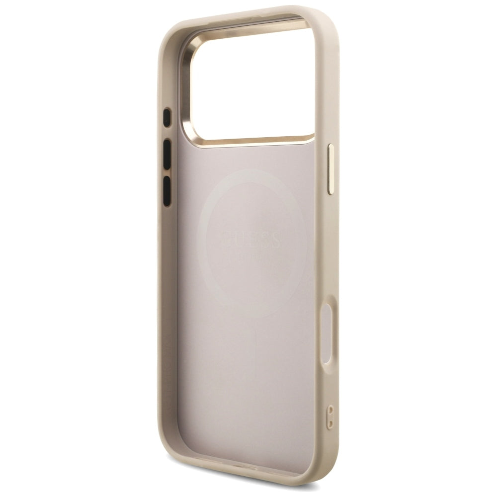 Guess iPhone 17 Pro Max/iPhone 18 Pro Max Kuori 4G Triangle MagSafe Vaaleanpunainen
