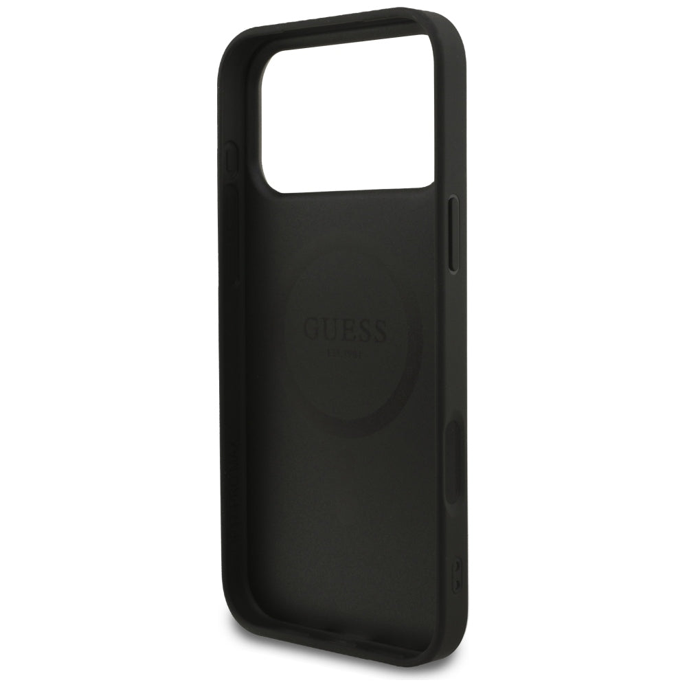 Guess iPhone 17 Pro Max/iPhone 18 Pro Max Kuori 4G Small Classic Logo Musta
