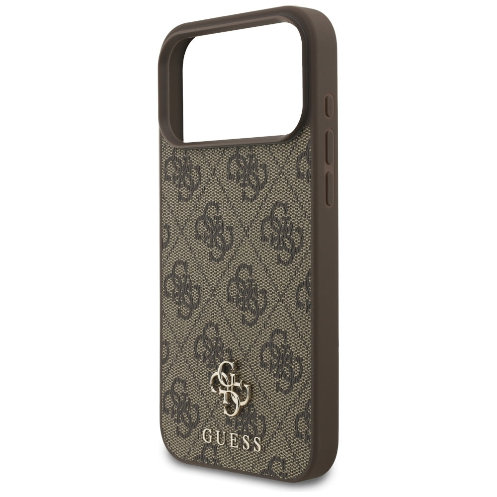 Guess iPhone 17 Pro Max/iPhone 18 Pro Max Kuori 4G Small Classic Logo Ruskea