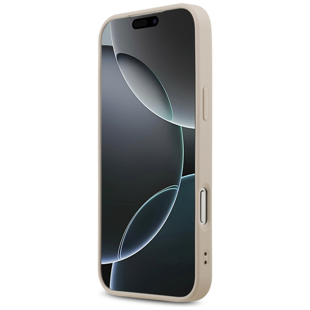 Guess iPhone 17 Pro Max/iPhone 18 Pro Max Kuori 4G Triangle Strass Vaaleanpunainen