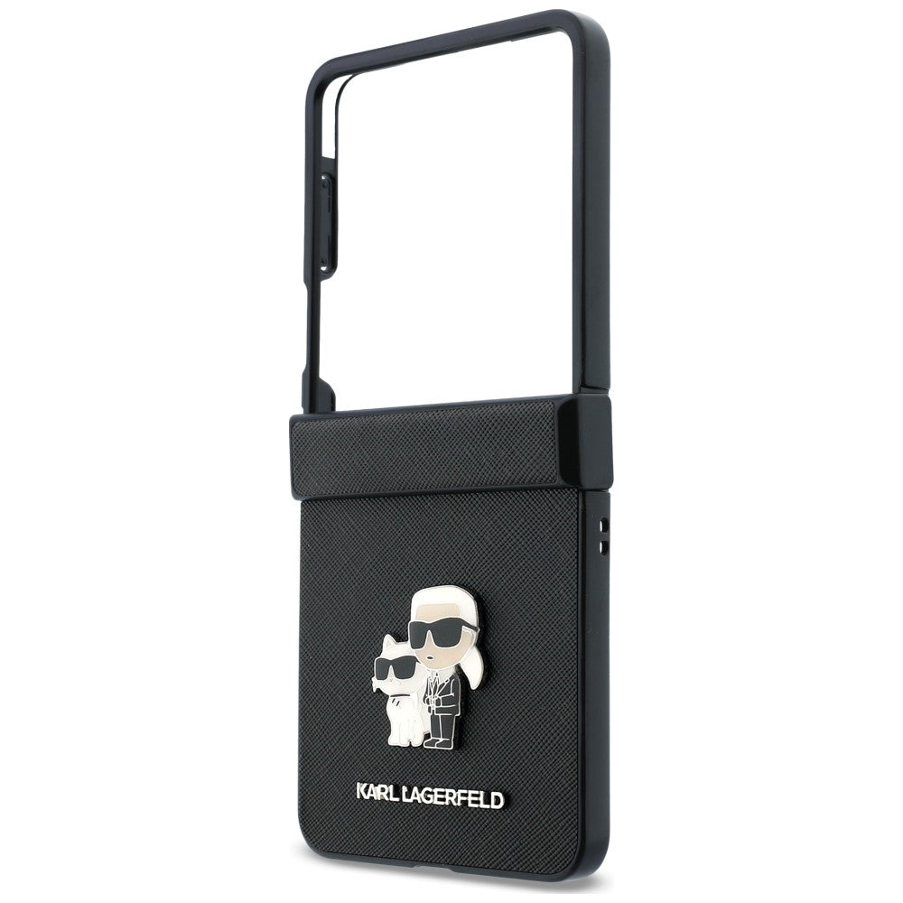 Karl Lagerfeld Samsung Galaxy Z Flip 8 Kuori Saffiano Karl & Choupette Musta