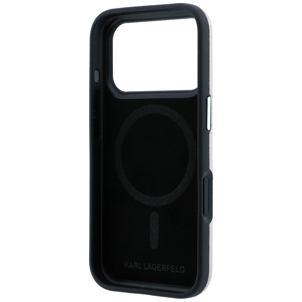 Karl Lagerfeld iPhone 17 Pro/iPhone 18 Pro Kuori Grained Choupette Vaaleanpunainen