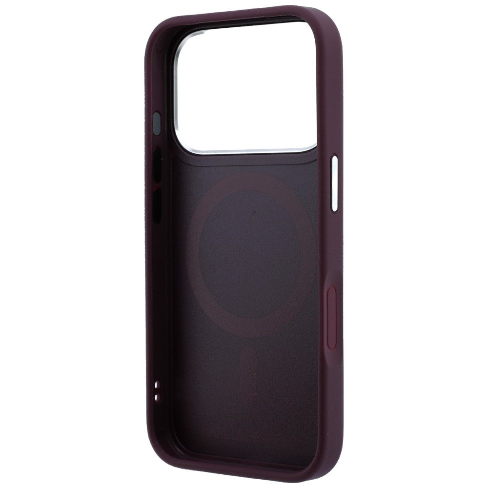 Karl Lagerfeld iPhone 17 Pro Max/iPhone 18 Pro Max Kuori kohokuvioidulla RSG-logolla, viininpunainen