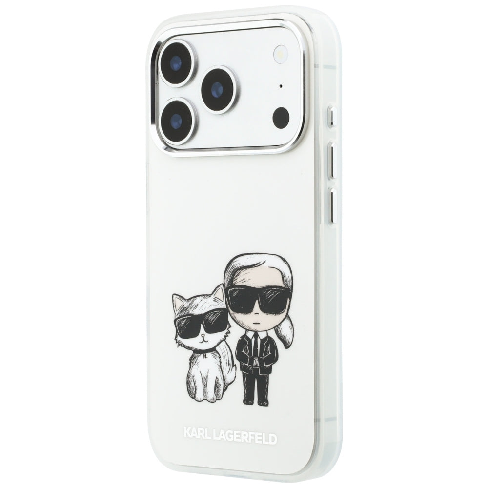 Karl Lagerfeld iPhone 17 Pro Max/iPhone 18 Pro Max Kuori Karl & Choupette Sketch Beige