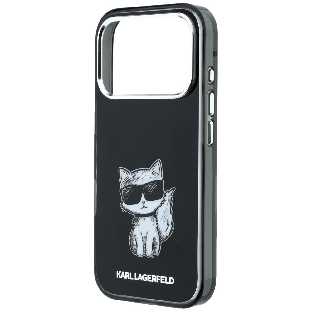 Karl Lagerfeld iPhone 17 Pro/iPhone 18 Pro Kuori Choupette Sketch Musta