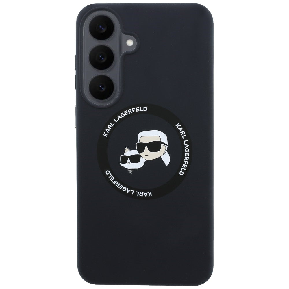 Karl Lagerfeld Samsung Galaxy S26 FE Kuori Karl & Choupette MagSafe Musta