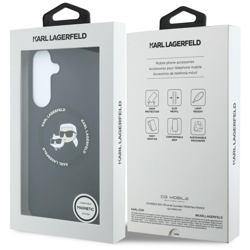 Karl Lagerfeld Samsung Galaxy S26 FE Kuori Karl & Choupette MagSafe Musta
