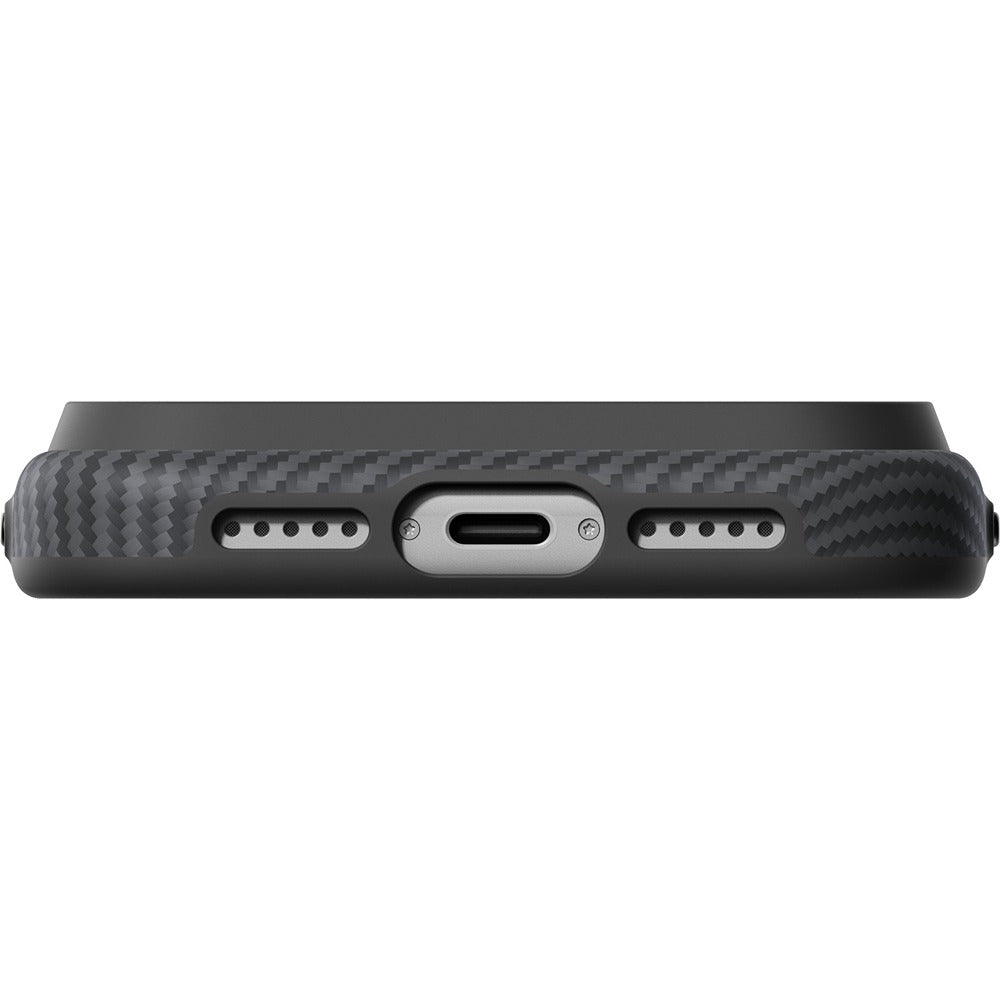 Pitaka iPhone 17 Pro/iPhone 18 Pro -kuori Summa MagSafe Black/Grey Twill
