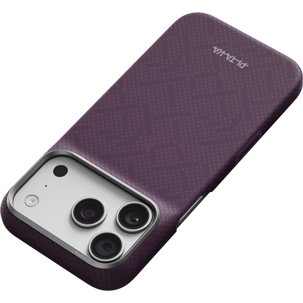 Pitaka iPhone 17 Pro/iPhone 18 Pro Kuori Edge MagSafe Charoite Purple
