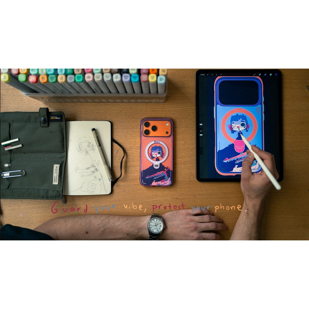 Torras iPhone 17 Pro Kuori Ostand Q3 Air Gawx Neon Night Muse
