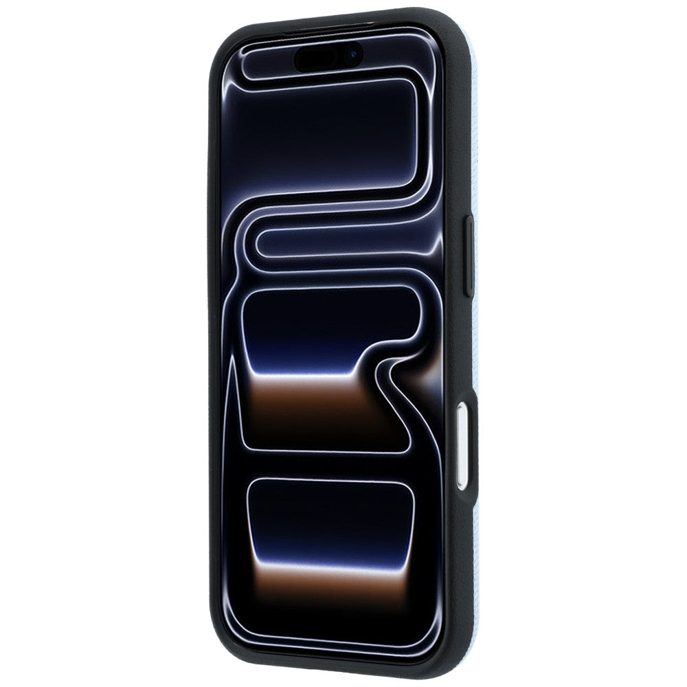 Mercedes Benz iPhone 17 Pro Max/iPhone 18 Pro Max Kuori Nahkainen puuefekti Sininen