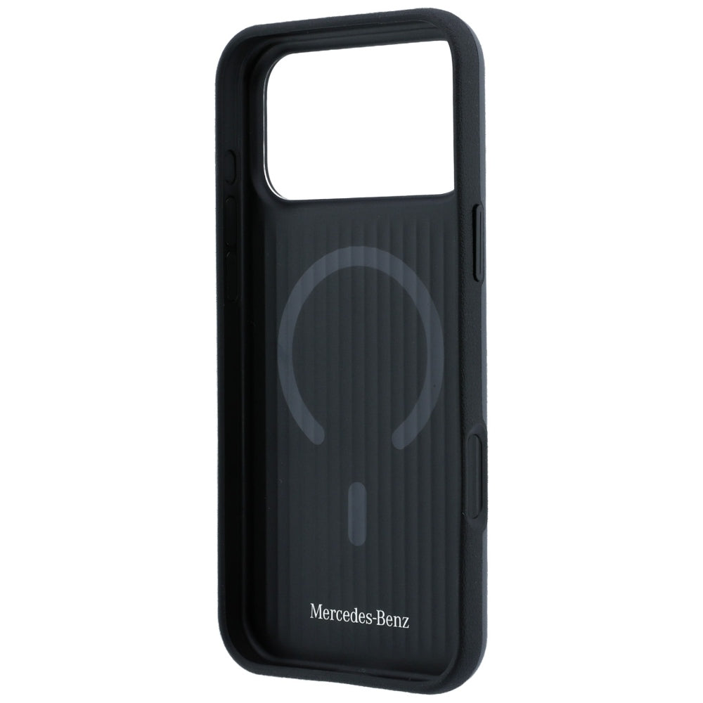 Mercedes Benz iPhone 17 Pro Max/iPhone 18 Pro Max Kuori Leather 3D MagSafe Harmaa