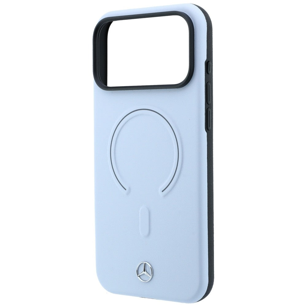 Mercedes Benz iPhone 17 Pro Max/iPhone 18 Pro Max Kuori Leather 3D MagSafe Sininen
