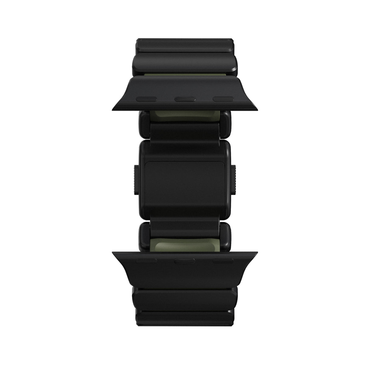 Nomad Apple Watch 45/46mm/Ultra 49mm Ranneke Stratos Band Musta Forest