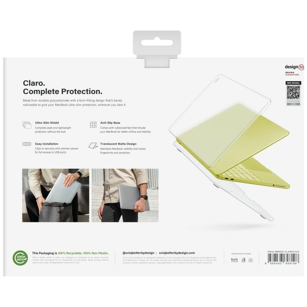 Uniq MacBook Neo 13 Kuori Claro Kirkas