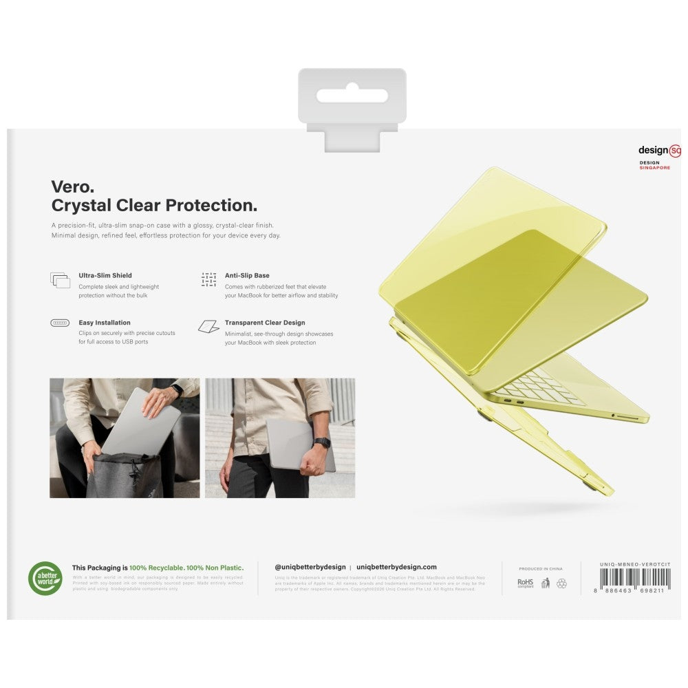 Uniq MacBook Neo 13 Kuori Vero Keltainen