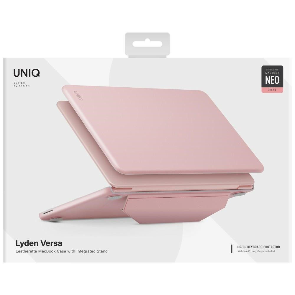 Uniq MacBook Neo 13 Kuori Lyden Versa Vaaleanpunainen