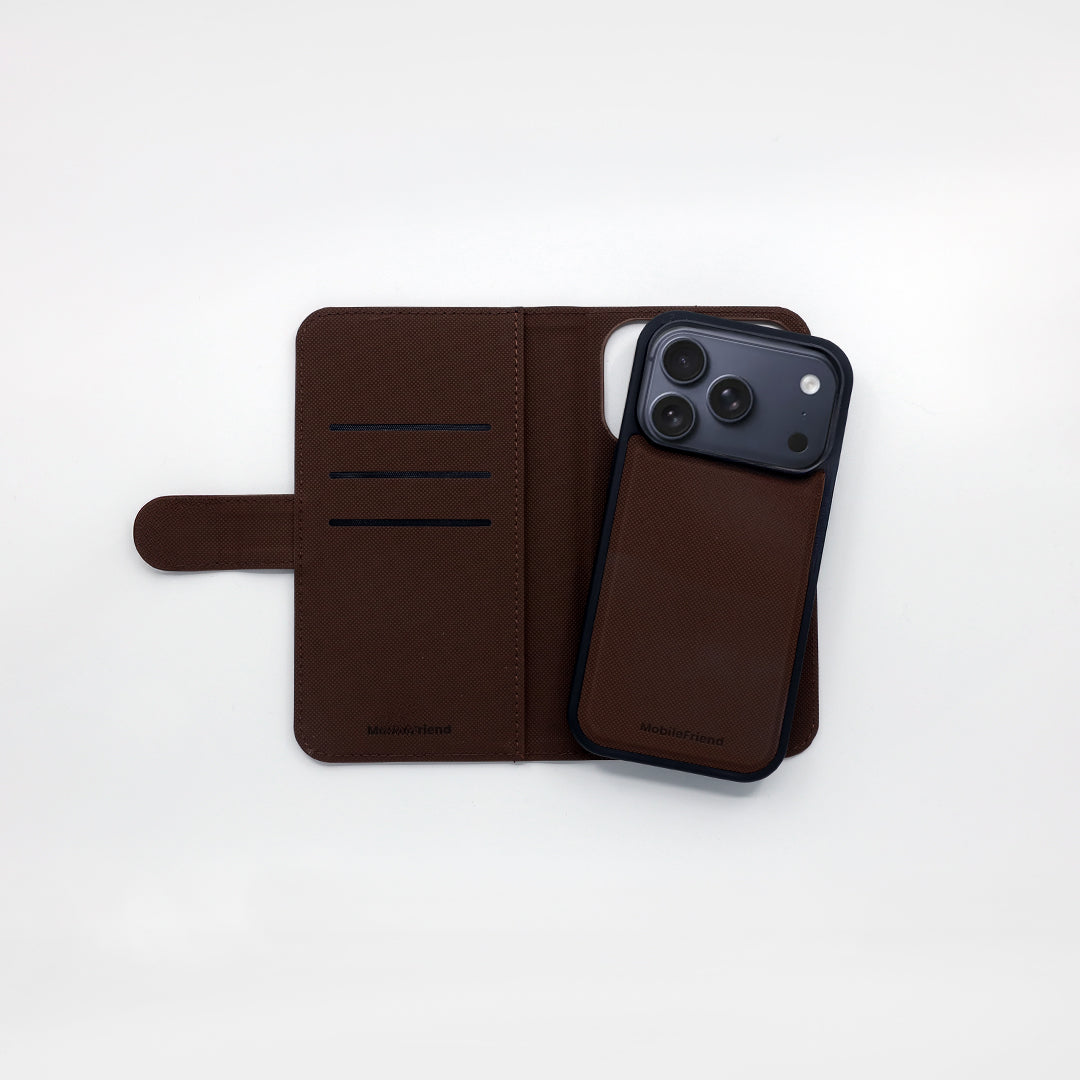 MobileFriend iPhone 17 Pro/iPhone 18 Pro Kotelo Magneettinen Ruskea