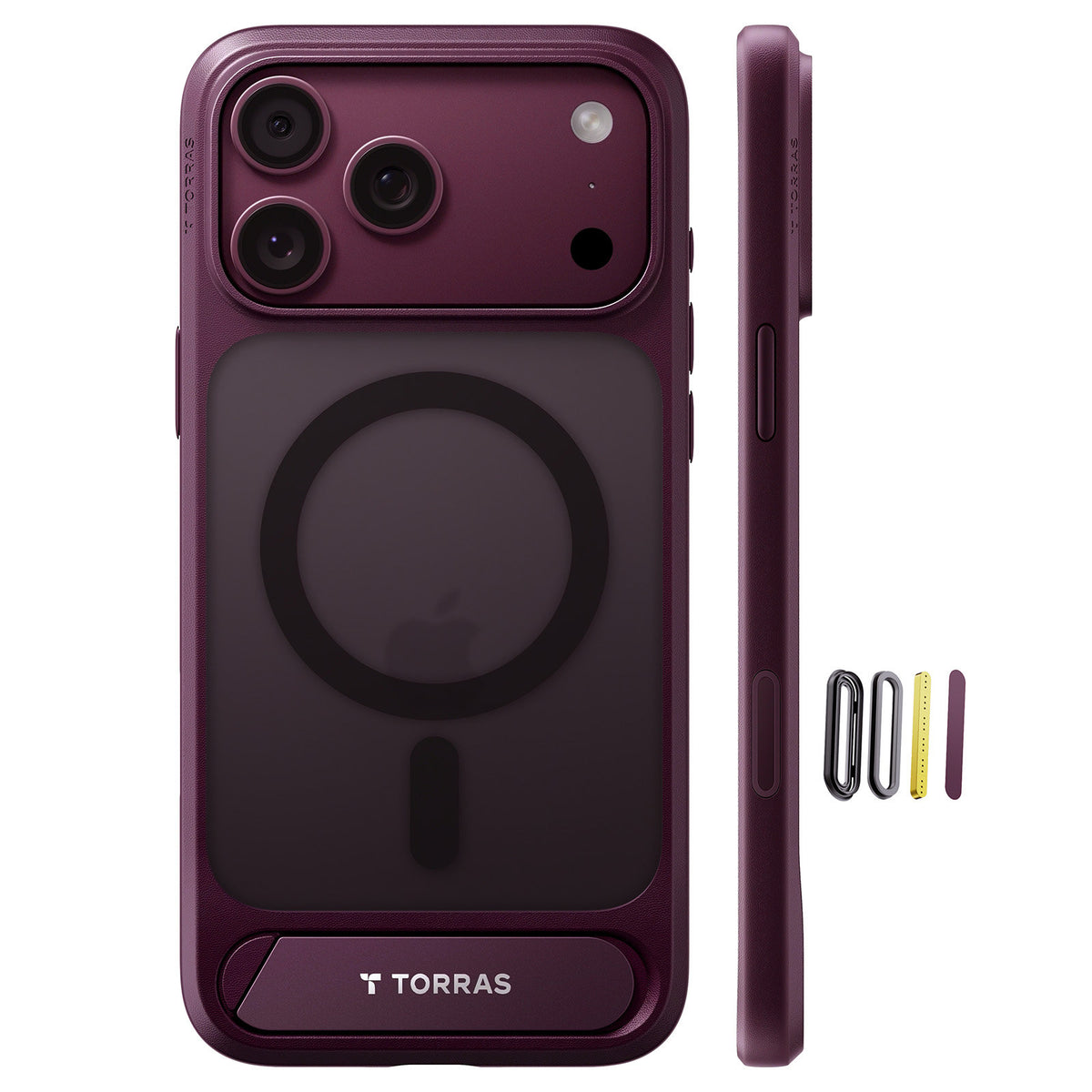 Torras iPhone 18 Pro Max Kuori Ostand L1 Violetti