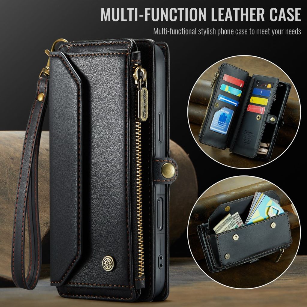 CaseMe iPhone 17 Pro Max/iPhone 18 Pro Max Kotelo C36 Series Musta